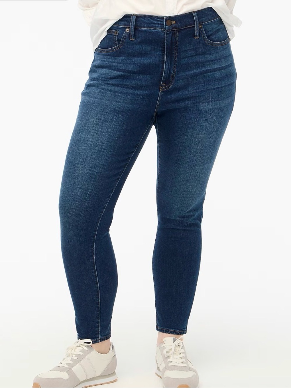 J.Crew 9” Mid-Rise Skinny Dark Jeans 30